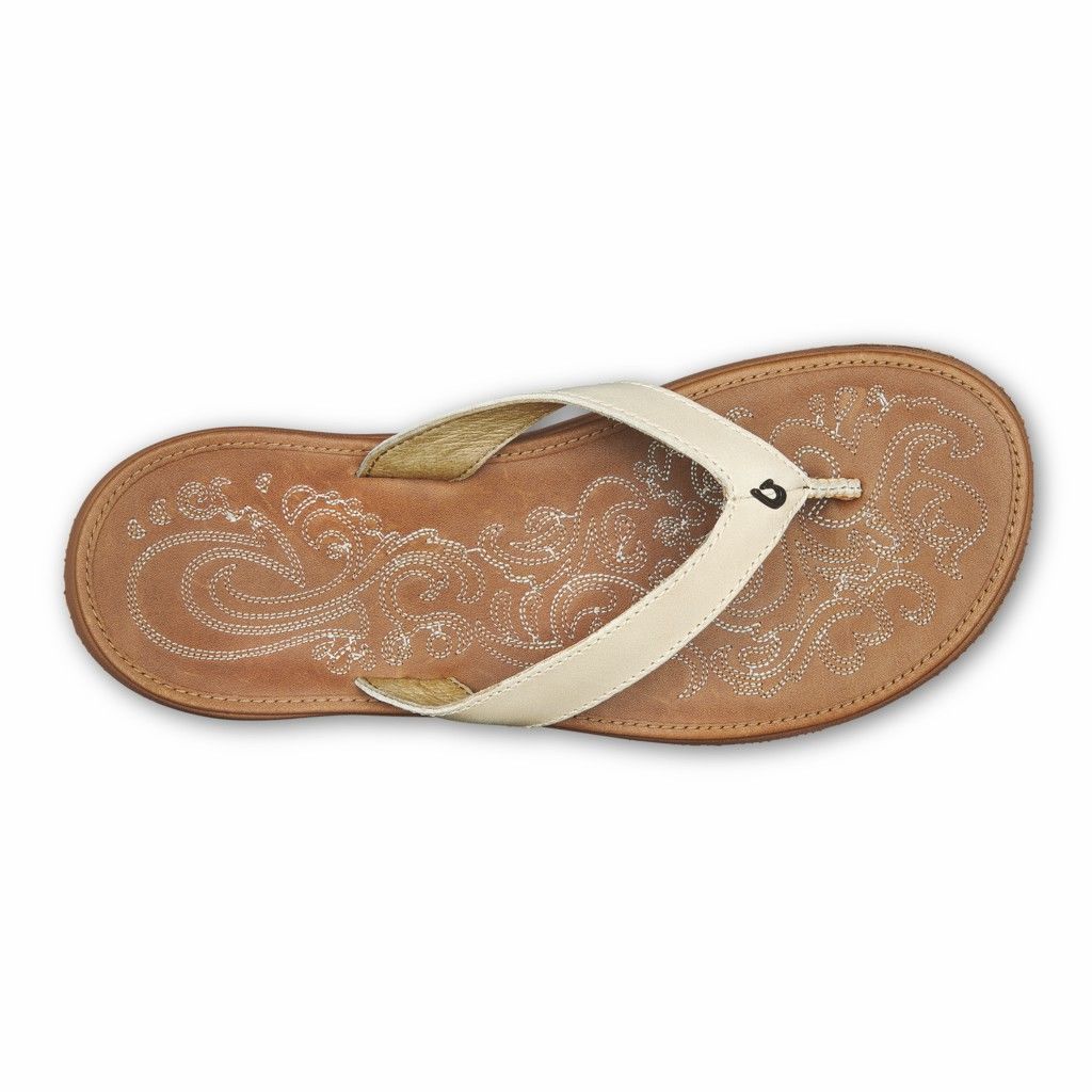 Sandalias Olukai Paniolo - Chanclas Mujer Cafes 20621-304